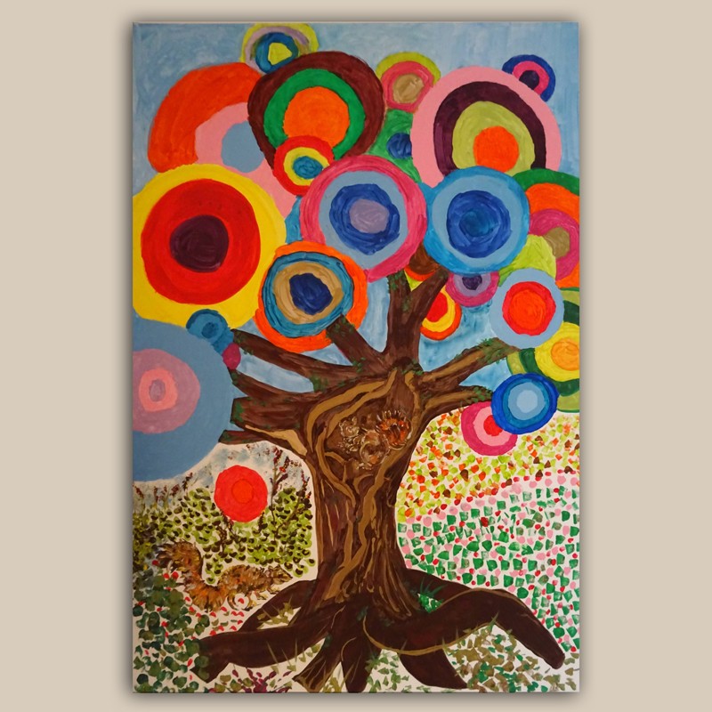 Tela "Árvore do Colorido"